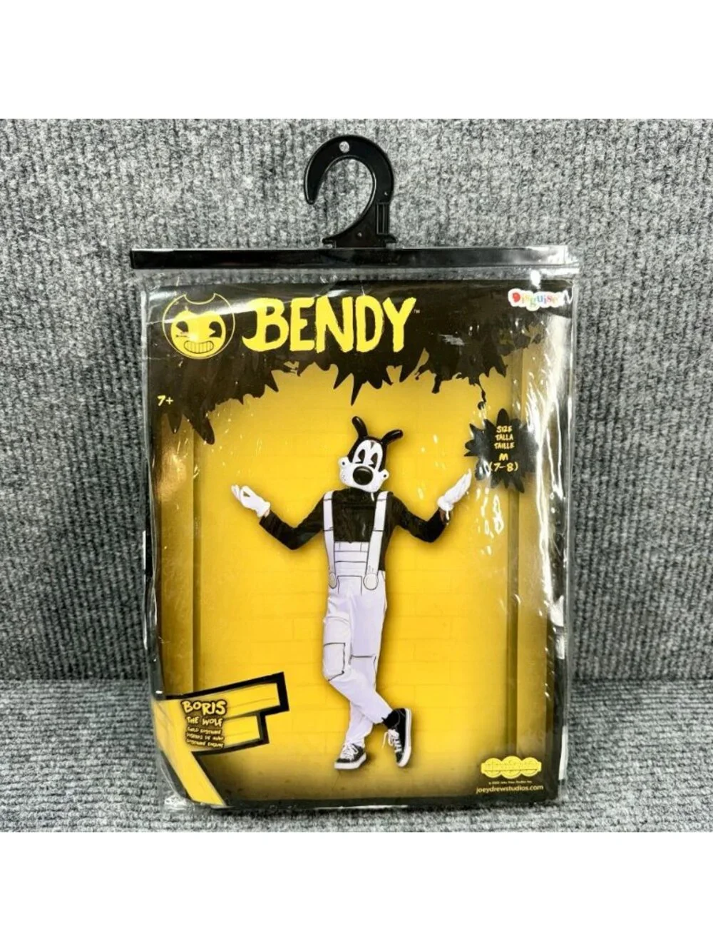 Disguise Bendy Boris The Wolf Costume Youth Childrens Medium (7-8) + Mask Gloves